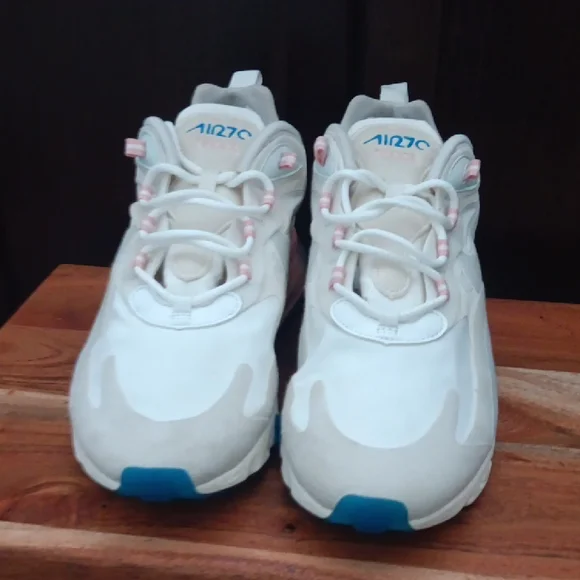 Nike Women's Cream and Pink Sneakers - Picture 6 of 16